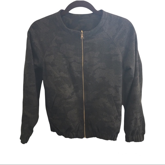 Laveer reversible wool blend camouflage bomber jacket - Picture 3 of 12